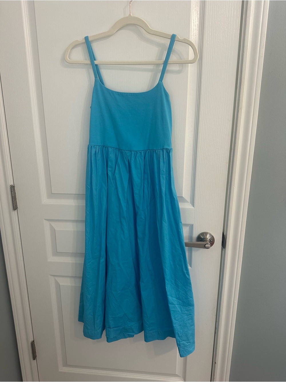 Old Navy Turquoise Spaghetti Strap Midi Dress